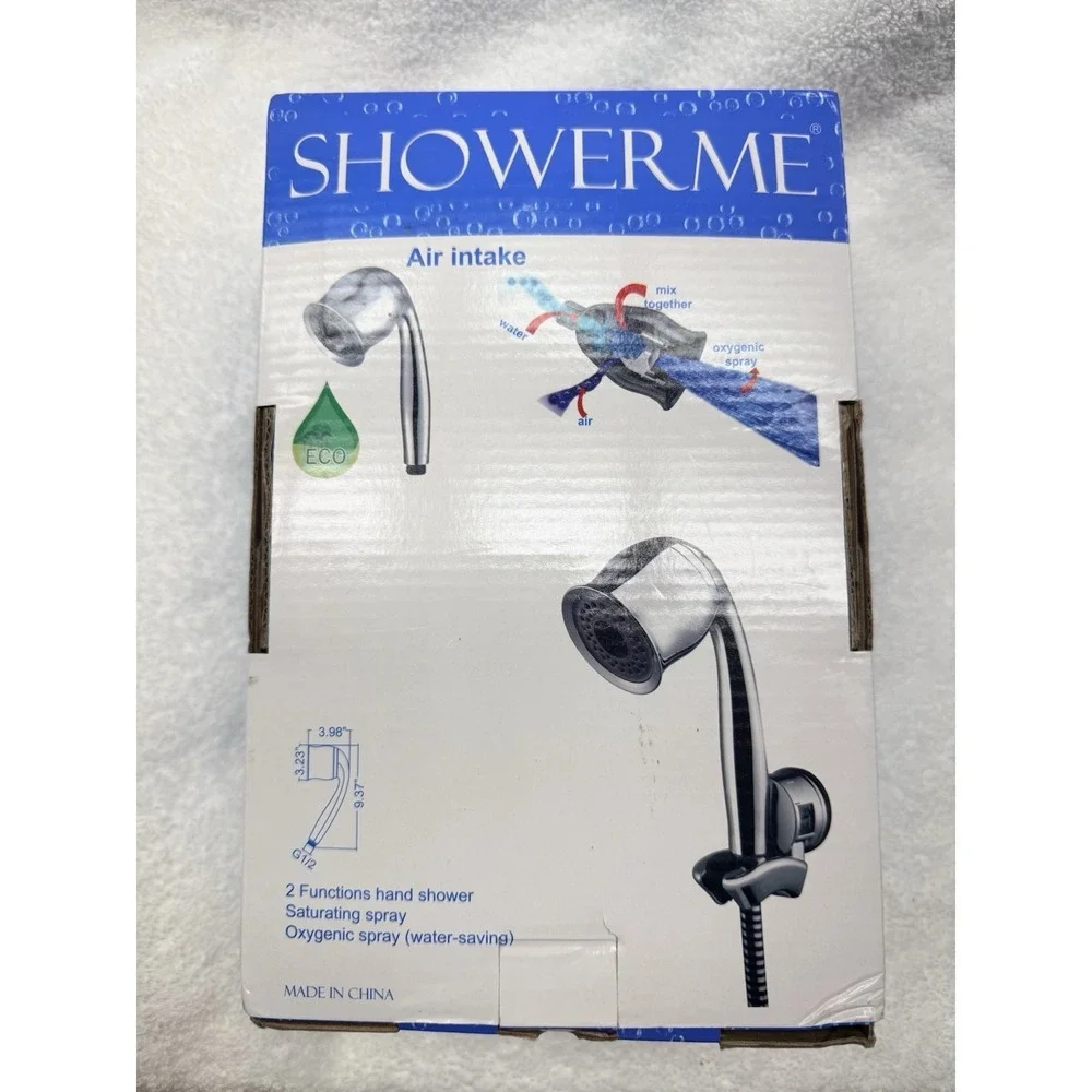 SHOWERME Handheld Oxygenic Saturating 2 Function Shower Head Brushed Nickel